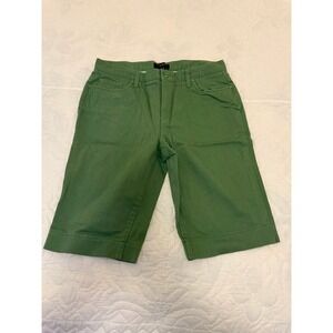 Talbots Sz 12 Eucalyptus Green 4 Pocket Zip Fly Bermuda Denim Short
